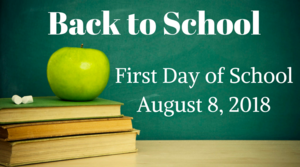 chalkboard, books and apple