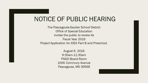 Public Hearing