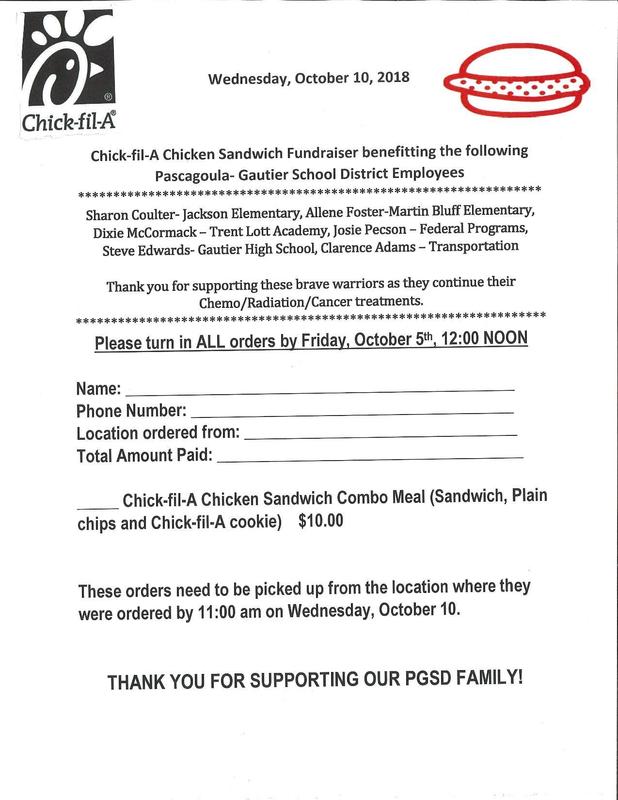 Chick-fil-A Fundraiser Set to Aid PGSD Employees