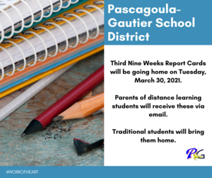 3rd nine weeks report cards