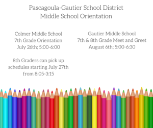 middle school orientation days