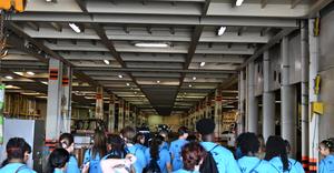 CCTI students learn about maritime careers at We Work the Waterways field trip