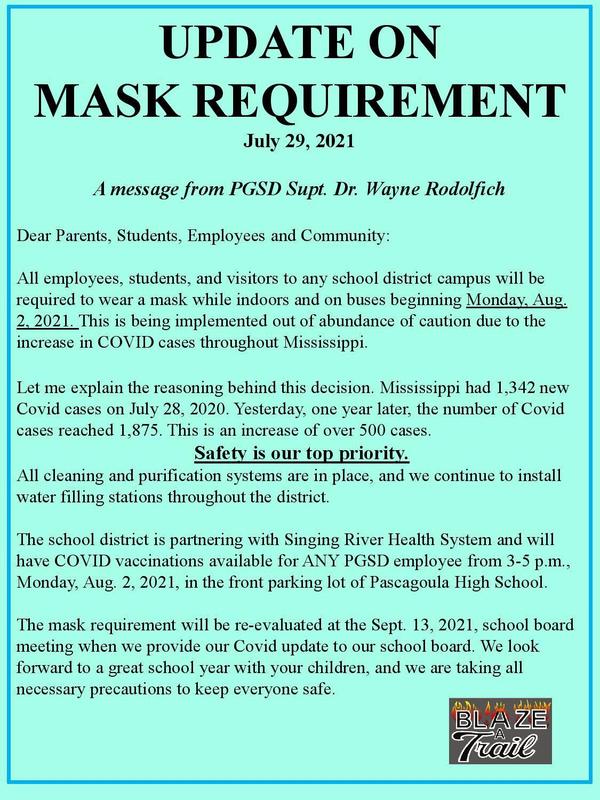 Message from Superintendent