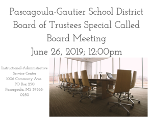 PGSD Special Called Board Meeting