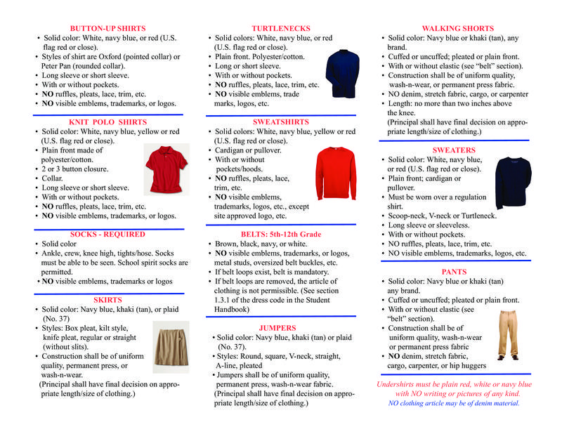2019-2020 Dress Code Brochure
