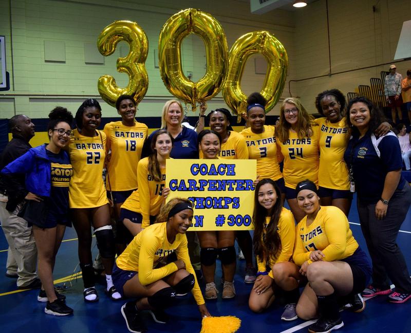 Coach Terri Carpenter Celebrates 300th Volleyball Win!
