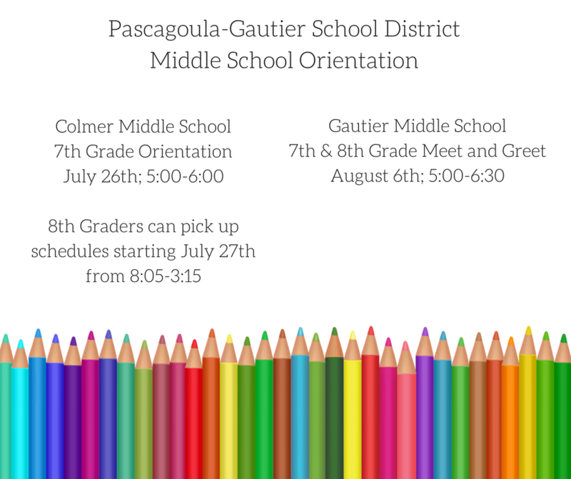 middle school orientation days