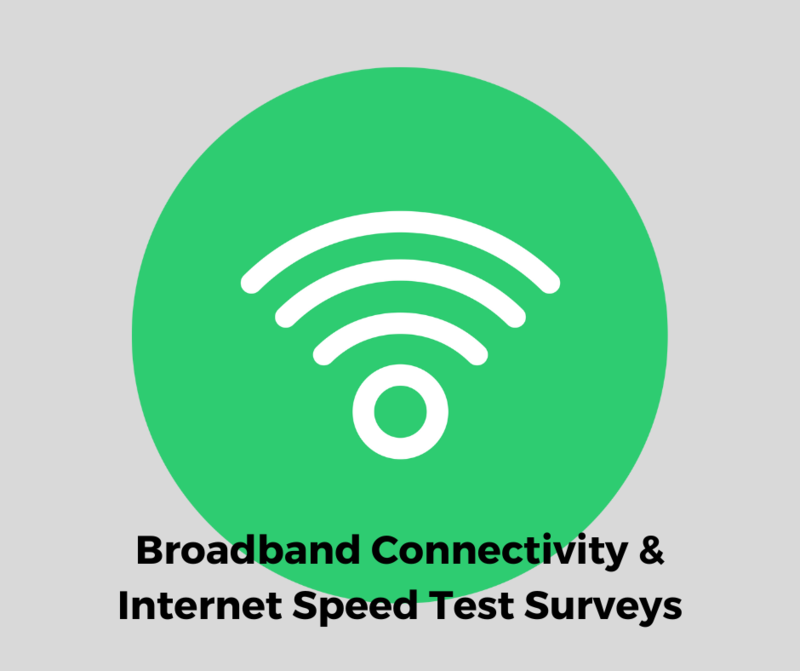 Broadband Connectivity & Internet Speed Test Surveys