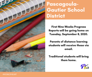 1st nine weeks progress reports