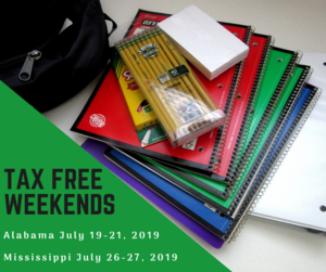 Tax Free Weekends