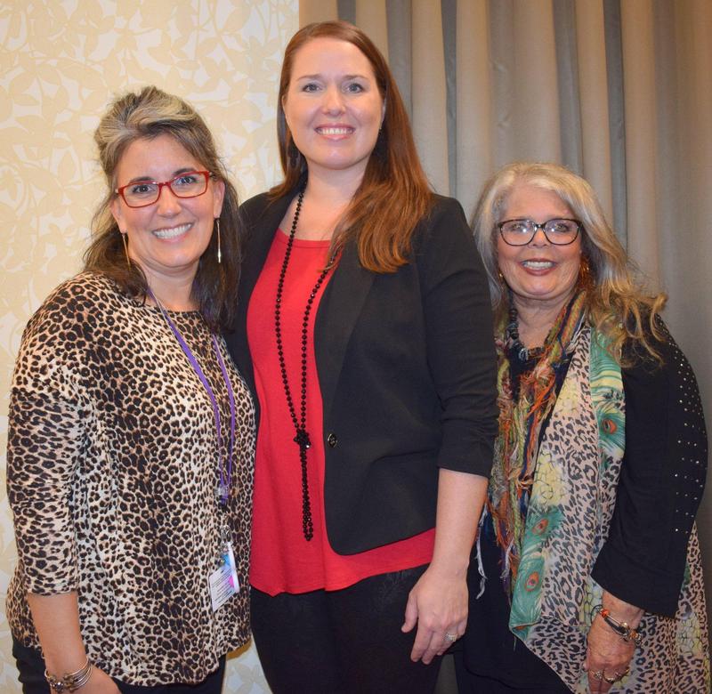 Casey Hanna, Dr. Erin Parker and Shirley Hunter