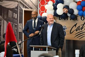 PHS and Moss Point students smile at camera