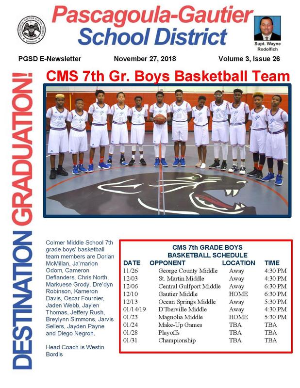 PGSD E-Newsletter Volume 3, Issue 26