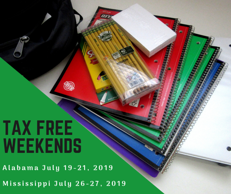 Tax Free Weekends