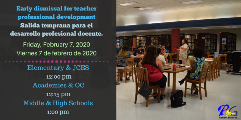 Early Dismissal on Friday, February 7, 2020