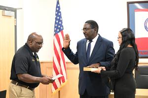 Jerry Jackson is sworn in as PGSD's newest board member