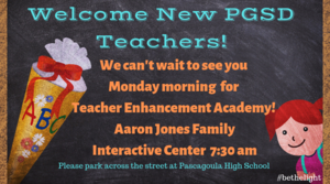 Welcome New Teachers!