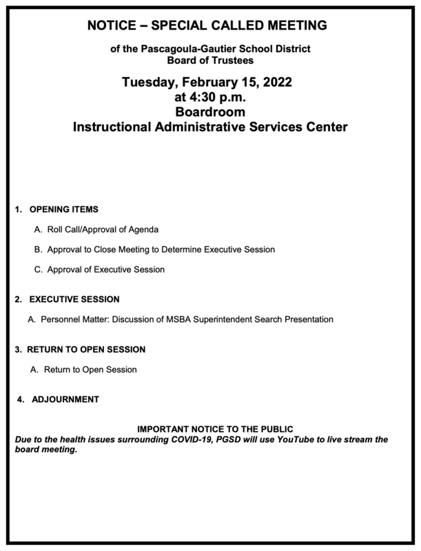 board meeting agenda