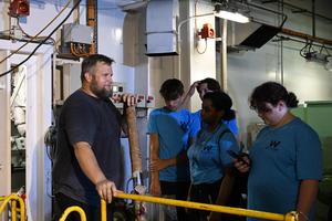 CCTI students learn about maritime careers at We Work the Waterways field trip