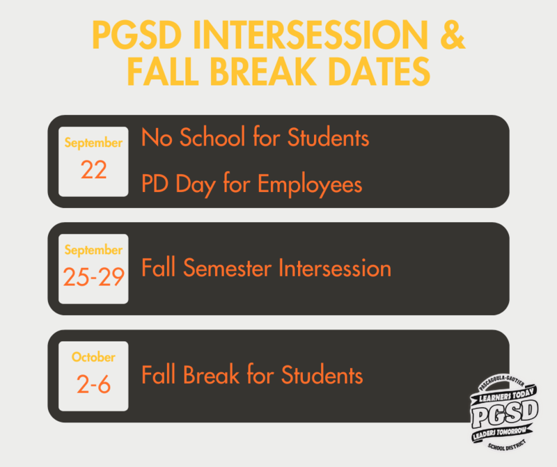 intersession and fall break
