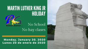 Martin Luther King Jr. Holiday - No School