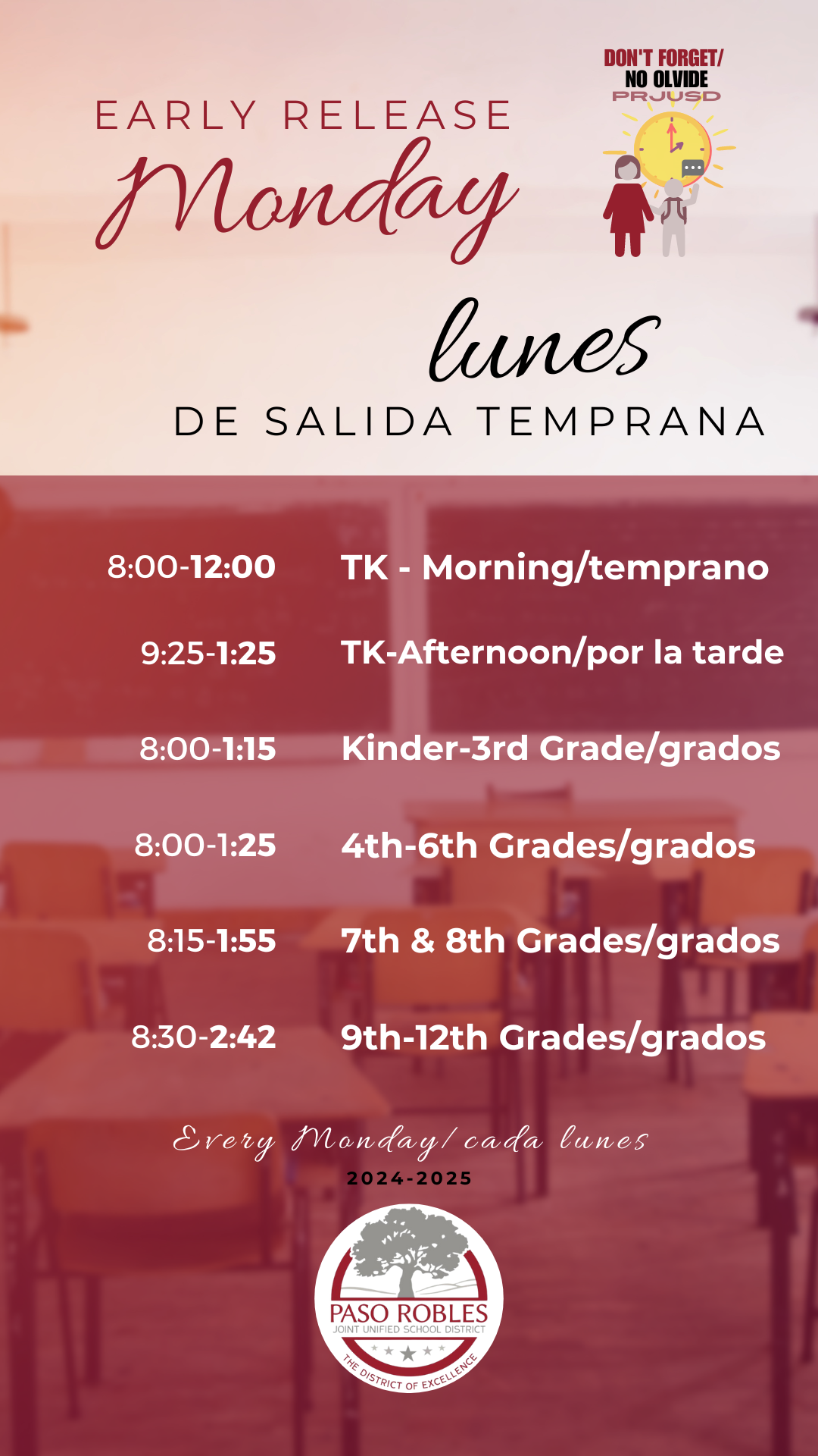 Early Release Mondays