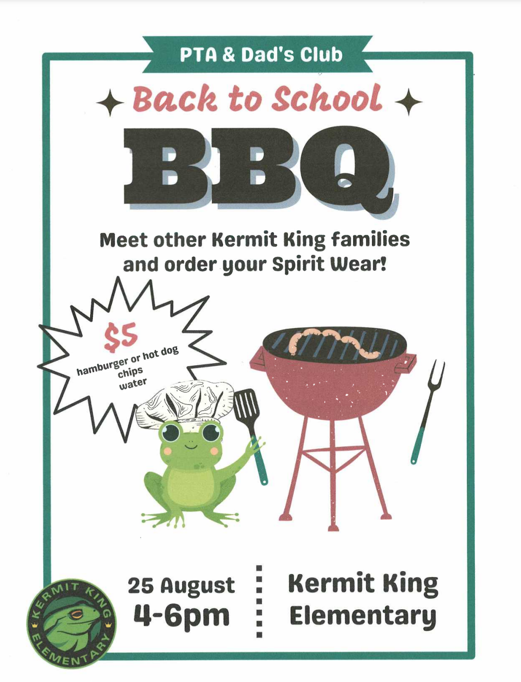 Back to School BBQ Flyer