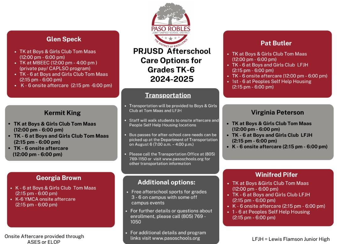 After school care and transportation for TK-6 image 
