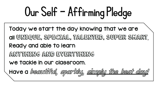 Self-Affirming Pledge