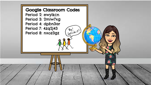 Mrs. DiCuio's Class Codes