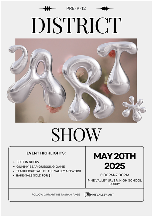 District Art Show poster 2025 