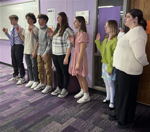  Junior Honor Society inductees in March 2025