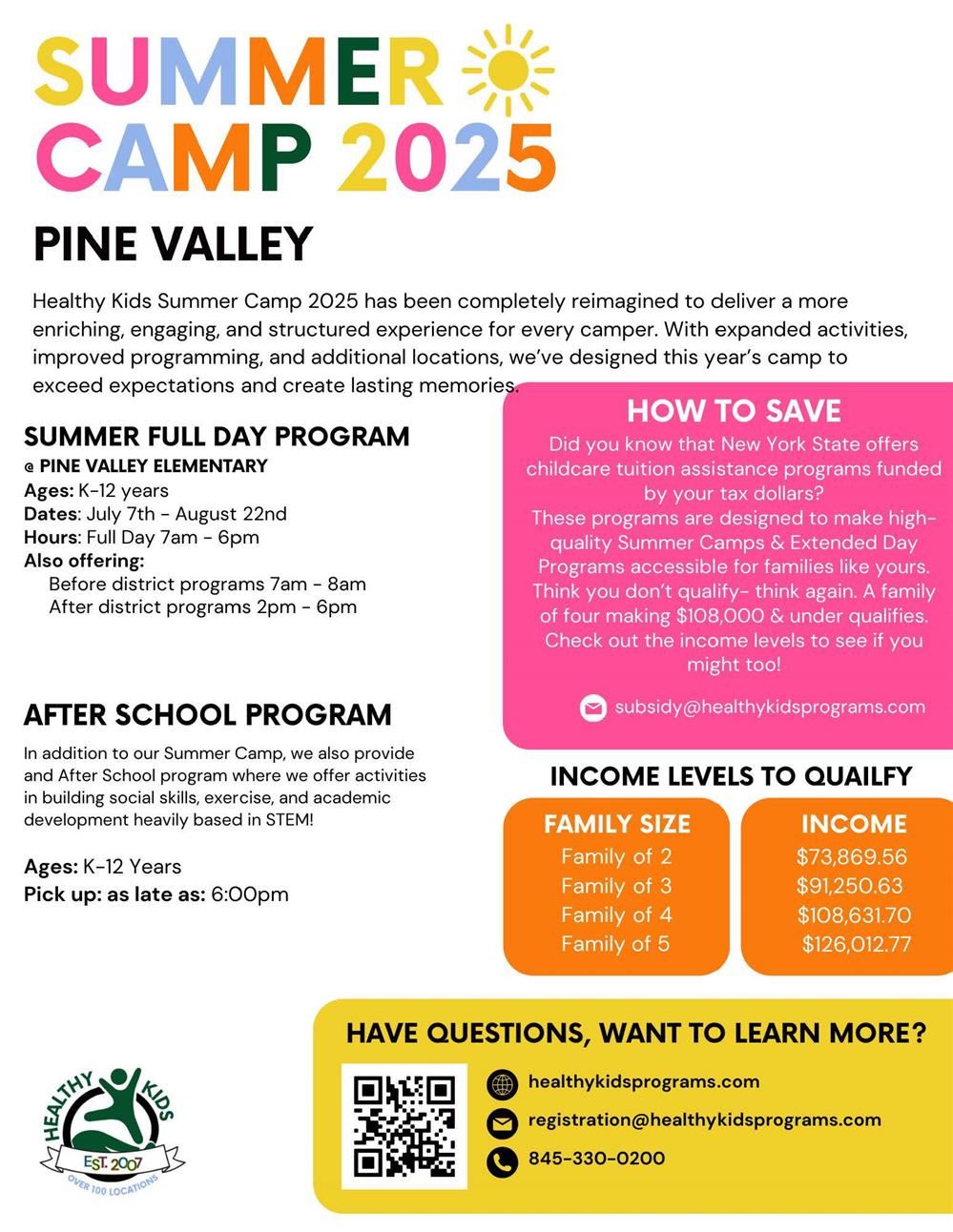  Summer Camp 2025 flyer 