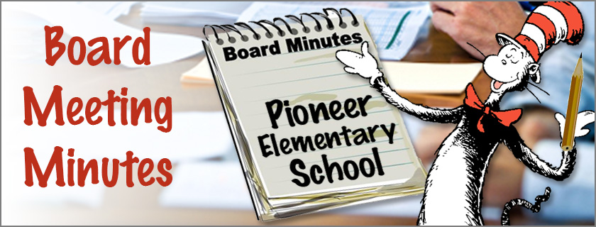 School Board Meeting Minutes Banner