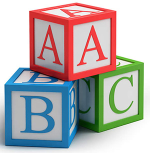 Cartoon ABC Blocks