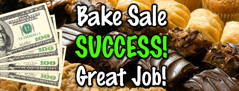 pioneer Bake Sale Success Banner for Flakesgiving 2017