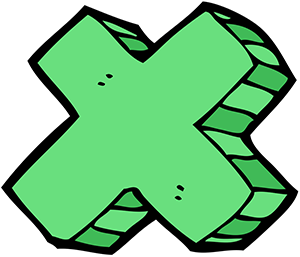 Cartoon of Multiplication Symbol