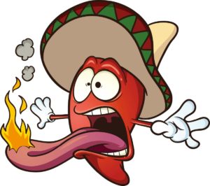 Cartoon of Hot Pepper Character