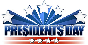 Presidents Day Banner with Stars