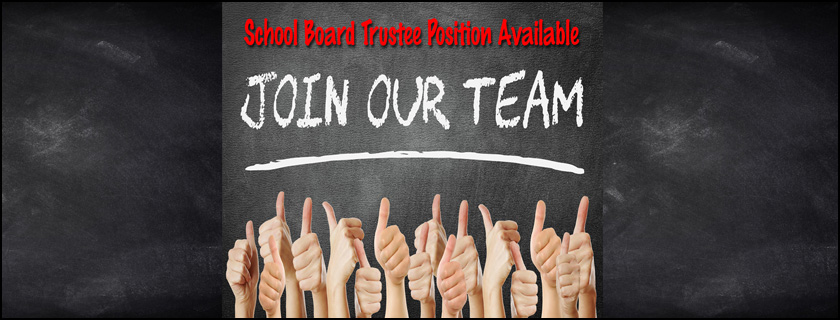 School board trustte Position opening