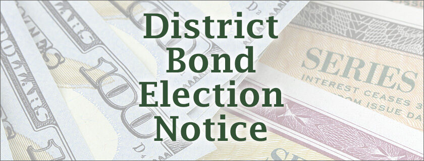 District Bond Election Pioneer School