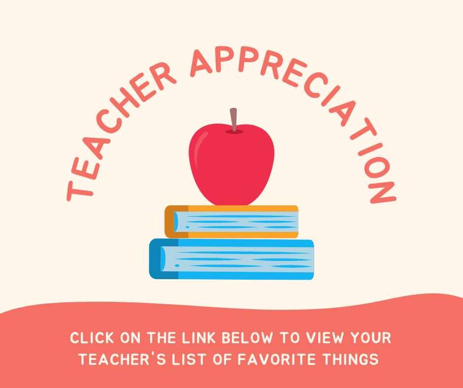 TEACHER-APPRECIATION-FAVORITE THINGS LIST
