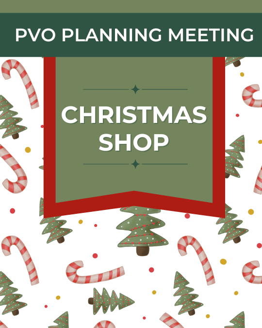 PVCA PVO Christmas Shop Planning Meeting