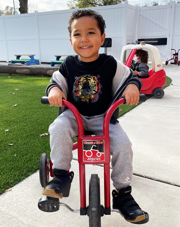 Preschooler on Bike