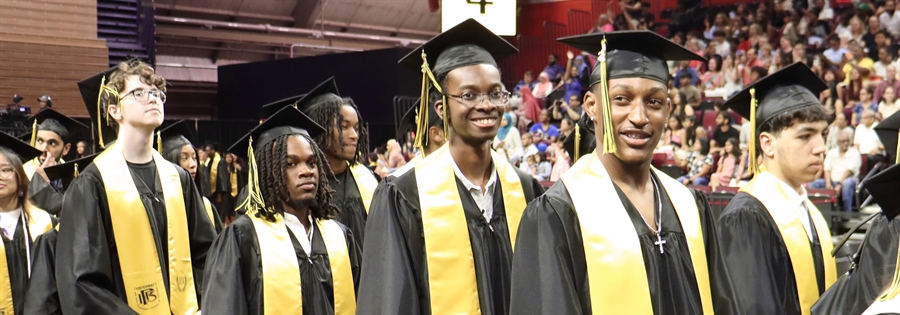 graduates entering