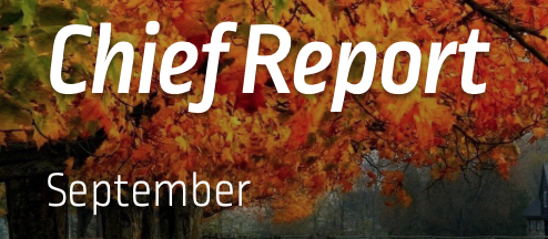 This is the image for the news article titled September Chief's Report