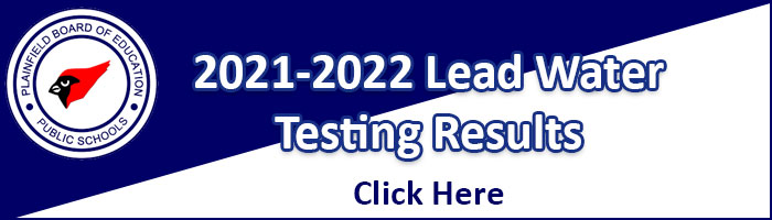 2021-2022 Lead water testing results