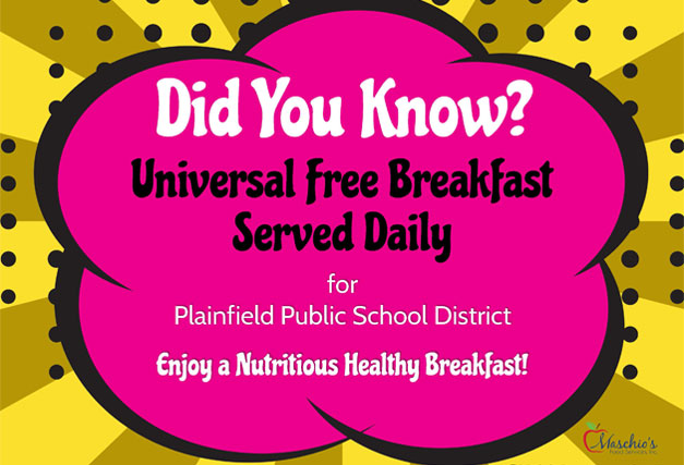 Free Breakfast Daily for Plainfield public school district