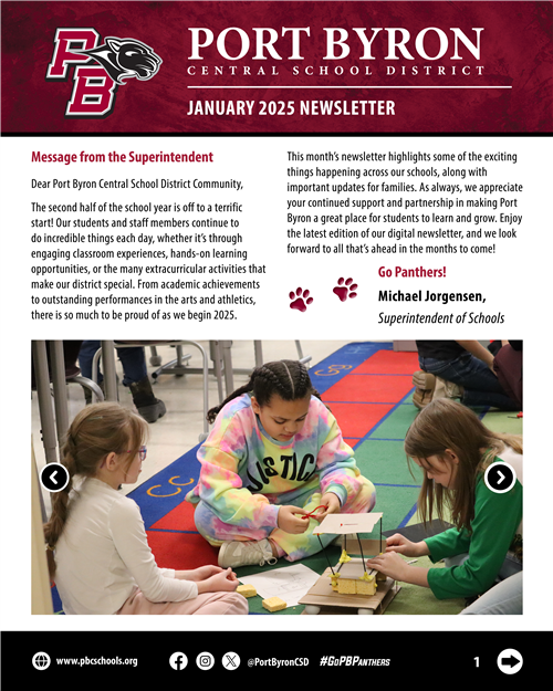 January 2025 Newsletter Cover