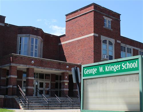 Krieger main entrance Krieger main entrance